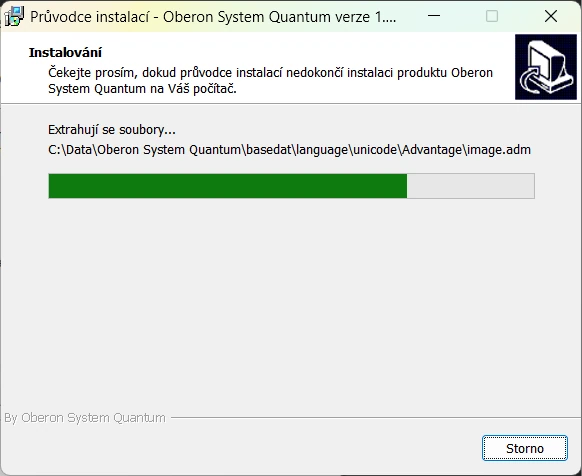 Ukázka postupu v Oberon System Quantum